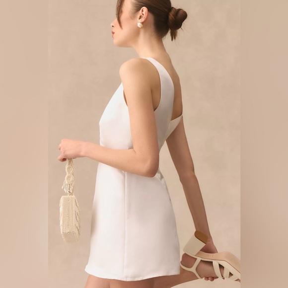 Reformation Zenni Dress in Ivory White - Picture 12 of 13